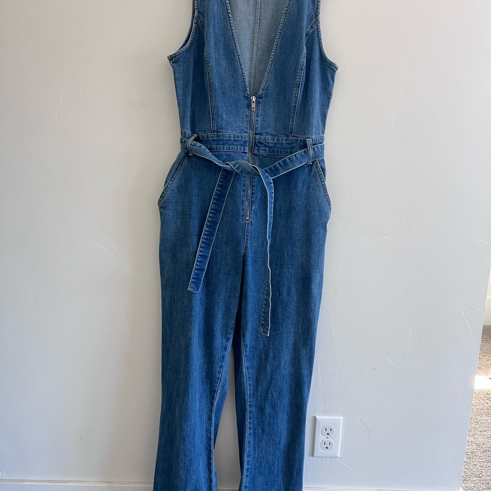 Women's Blue Denim Jumpsuit